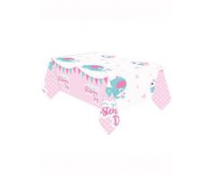 Amscan International 9901940 On Your Christening Day Pink Tischdecke