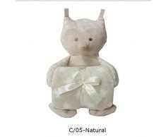 Duffi Babydecke Bedruckt und Plüsch, 90 x 75 cm, Farbe Natur Master Baby Home, S.L. 4070-05