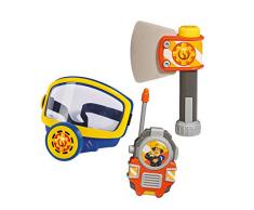 Simba – Feuerwehrmann Sam Feuerwehr Sauerstoffmaske, mit Walkie-Talkie und Axt, für Kinder ab 3 Jahren