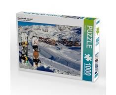 CALVENDO Puzzle Snowboard - so cool 1000 Teile Lege-Größe 64 x 48 cm Foto-Puzzle Bild von Peter Roder