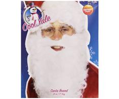 Smiffys 655 - Herren Weihnachtsmann Bart, 28cm, weiß