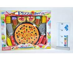 Distributori Giocattoli Spielzeugspender Set Pizzaschneider mit Küchenutensilien, Mehrfarbig, 8010362440729