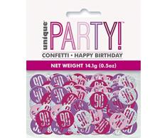 Unique Party 83858 Konfetti, Pink & Silver