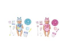 Zapf Creation 824375 Baby Born Soft Touch Boy Puppe, bunt & Creation 824368 Baby Born Soft Touch Girl Blue Eyes Puppe, bunt