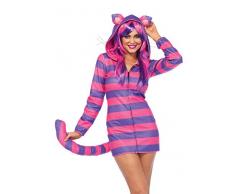 Leg Avenue 85553 Cozy Cheshire-Katze, Damen Karneval Kostüm Fasching, XS, rosa/lila
