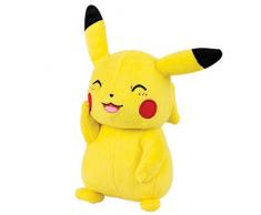 Pokemon T19389 - Tomy Plüsch Pikachu freudig und winkend, Kuscheltier