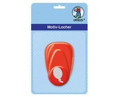 Ursus 19470070 - Motivlocher mit Hebel, klein, Luftballon, ca. 16 mm, rot