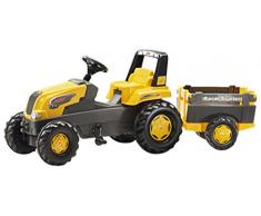 ROLLYTOYS 800285 Trettraktor mit Bauernhof Abstellgleis-gelb Toys Rolly Junior