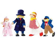 Goki 51788 - Biegepuppen Kaufmannsfamilie