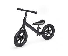 Pinolino Laufrad Lee, Metall, unplattbare Bereifung, Sattel stufenlos höhenverstellbar, für Kinder von 3 – 5 Jahren, schwarz matt