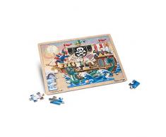 Melissa & Doug Holzpuzzle - Piratenabenteuer (48 Teile)