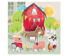 Amscan International Amscan 280110 Tischdekoration, Motiv Barnyard Birthday