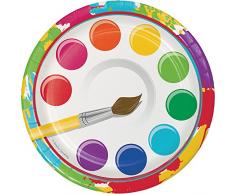 Creative Converting 8 Zählen stabile Stil Papier Dessertteller, 17,8 cm Art Party