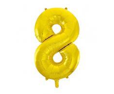 Folienballon im Zahlen-Design, groß, 86,4 cm