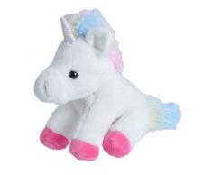 Wild Republic 23258 Einhorn Kuscheltier, Flauschiges Plüscheinhorn, CK-Lil´s Plüschtier, Weiß, 13 cm