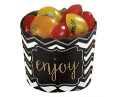 Amscan 141403 Schwarz Buffet groß Gewelltem Tassen