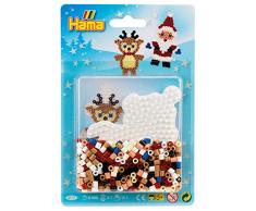 Hama 4117 Kleine Blister-Packung Weihnachten, Bügelperlen Midi, ca. 450 Stück inklusive Stiftplatte Pinguin und Zubehör