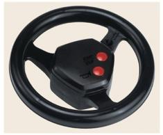 rolly toys 409235 | rollySoundwheel inkl. zwei Sounds ( Hupen und Motorengeräusch) | einfach auf alle rolly toys Trettraktoren zu montieren