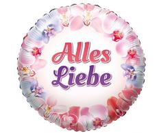 Karaloon F81201P Folienballon Alles Liebe - Orchideen