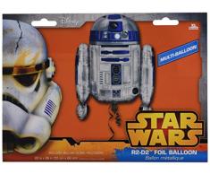 Amscan Anagram 3039901 - Folienballon Super Shape, Disney Star Wars, R2D2, 55 x 66 cm