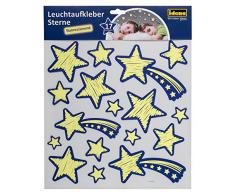 Idena 31263 - Leuchtaufkleber Sterne, im Dunkeln leuchtend, Sternenhimmel für das Kinderzimmer, 17 teilig