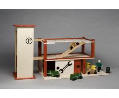 Rülke Holzspielzeug 23166 Puppenhaus, holzfarben, rot