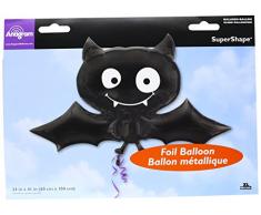 Amscan International Luftballon, Fledermaus-Design, Schwarz