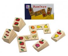 Happy People 60513 - 1st Domino aus Holz, 28 Teile pro Karton, Circa 17,5 cm