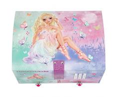 Depesche 11053 Schmuckkästchen mit Code und Sound, Fantasy Model Ballett, rosa, ca. 15,7 x 20 x 12,5 cm