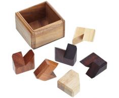 Philos 6078 - Brick-Puzzle, Packpuzzle, 6 Puzzle Teile, Knobelspiel