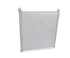 Lionelo 5902581650825 Tulia Baby Tür-u. Treppenschutzgitter hellgrau Absturzsicherung Rollo, Weiß