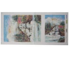 Renkalik renkalikqsito019t 23 x 50 cm Wasser fällt 3 Silk Print Papier Handtuch (10)