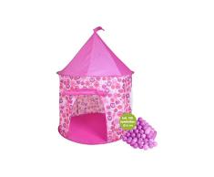 KNORRTOYS.COM Knorrtoys 55810 - Spielzelt Hearts inkl. 100 Rosa/Pinken Bällen