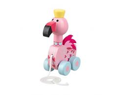 Orange Tree Toys 46007 OTT09895 Nachziehtier Flamingo, bunt
