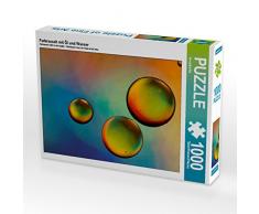 CALVENDO Puzzle Farbrausch mit Öl und Wasser 02 1000 Teile Lege-Größe 64 x 48 cm Foto-Puzzle Bild von Veronika Rix