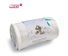 NICI Kuscheldecke Winter Glamour 160 x 125 cm – Kuscheldecke für Babys & Kinder – Flauschige Fleecedecke mit Wintermotiv I Warme Plüschdecke Mädchen & Jungen – Winter Flauschdecke / Sofadecke – 44158