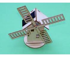 CEBEKIT-C9981 CEBEK Solar-Kit Windmühle, Gelb (C9981)