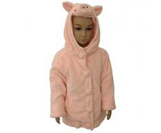 Unbekannt Sunny Toys 32467 - Plüsch Kinderjacke Schwein Größe 128-140