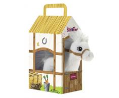Bibi & Tina 636873 636873-Pferd Sabrina stehend im Stall Plüschtier, weiß