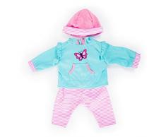 Bayer Design 83875AA Puppenkleidung für 33-38cm Puppen, Hose, Oberteil und Mütze, Set, Outfit mit Schmetterling