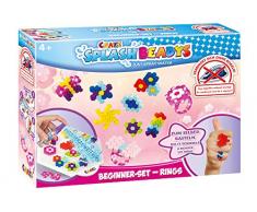 CRAZE Kinderringe Splash BEADYS Beginner-Set Ringe Kinderschmuck Bastelset 17852, bunt