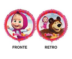 Anagram Luftballon Foil 18-45 cm Masha & Orso-Non Verpackung Mehrfarbig, 7AL18023