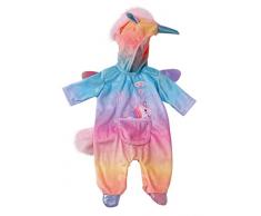 Zapf Creation 828205 BABY born Kuschelanzug Einhorn, Puppenkleidung 43 cm