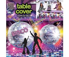 Forum Novelties X77977 Disco Tischdecke, Bunt, Mehrfarbig, Einheitsgröße