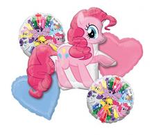 amscan 3484401 Folienballon Set Pinkie Pie, Rose, 0-999 Years