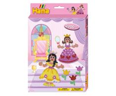 Hama 3444 Princess Hanging Box Kleine Geschenkpackung Prinzessin, Bügelperlen Midi, ca. 2000 Stück inklusive Stiftplatte und Zubehör, bunt, Einheitsgröße