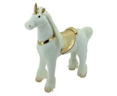 Sweety Toys 11315 Plüsch Stehpferd Einhorn Höhe 110 cm Riesenpferd Robustes, stabiles Reitpferd Stahlunterbau