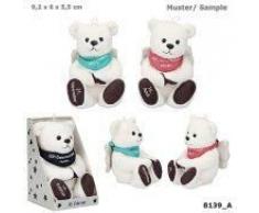 Depesche 8139.328 - Schutzengel Bär aus Plüsch, ca. 9 cm, mit Datum 23. November, Geschenk für Geburtstag, Jahrestag oder Hochzeitstag