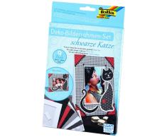 folia 23331 - Bilderrahmen - Set Schwarze Katze, 9-teilig, für Fotos und Bilder im Format 10 x 15 cm
