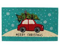 Edelman Teppich grün Weihnachten Dekoration Mehrfarbig 8718861686616